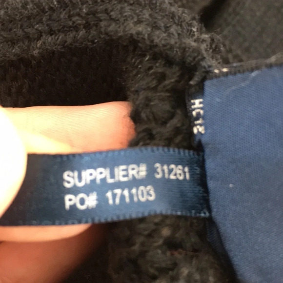 Ralph Lauren Cardigan Womens Medium Large Black Open Front Sweater Blue Label - Picture 9 of 12